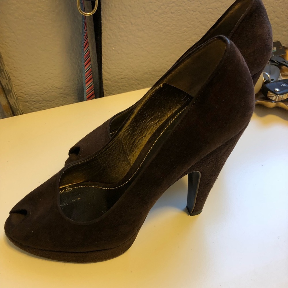 Prada brown heels